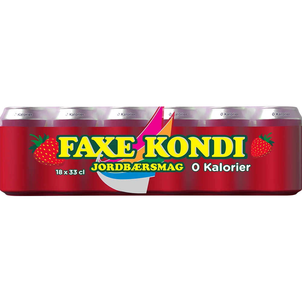 Faxe Kondi Jordbær 0 kalorier