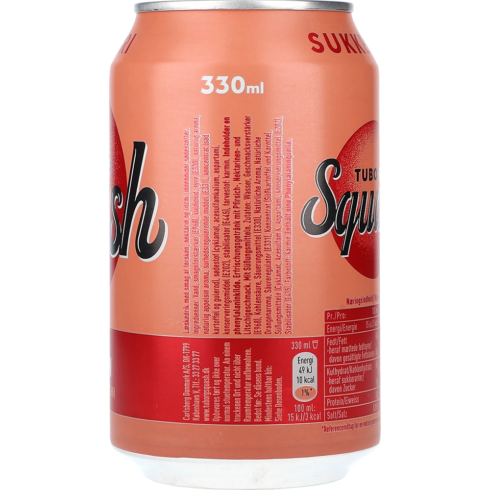Tuborg Squash Fersken Zuckerfrei