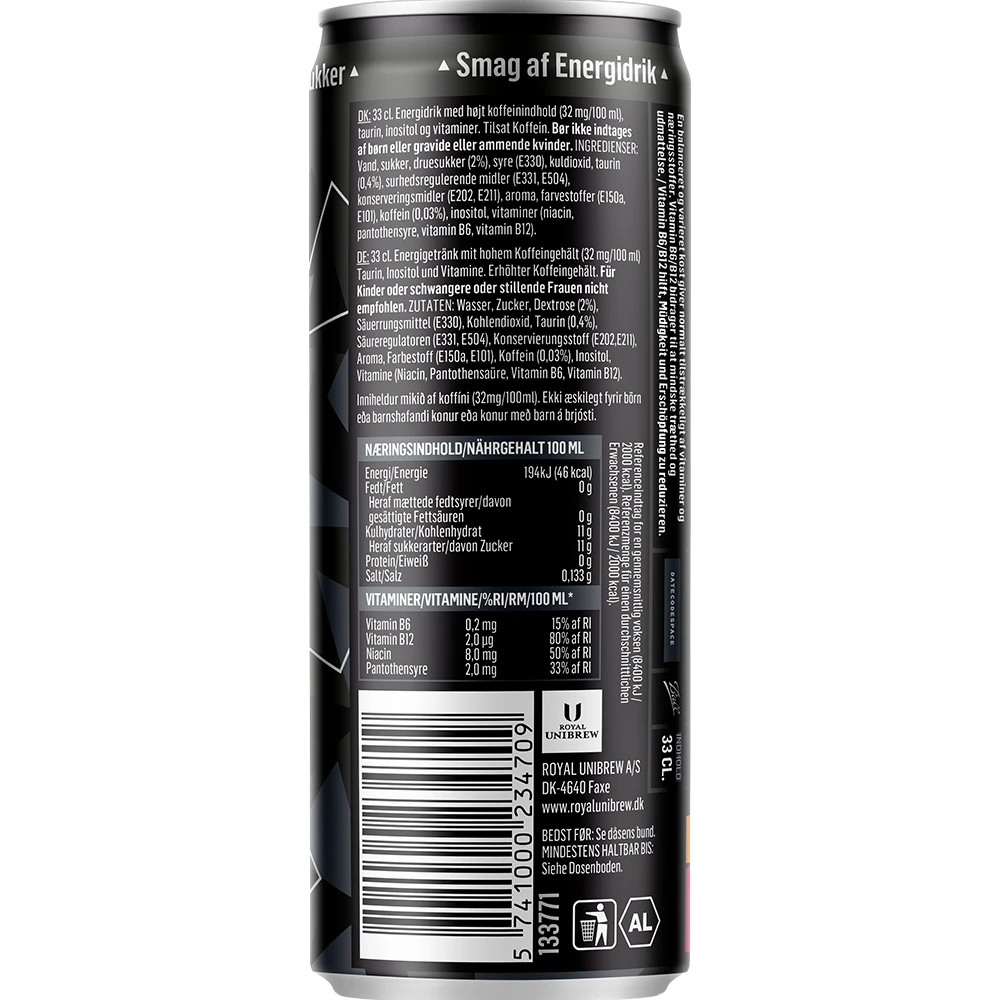 Faxe Kondi Energy Black sleek