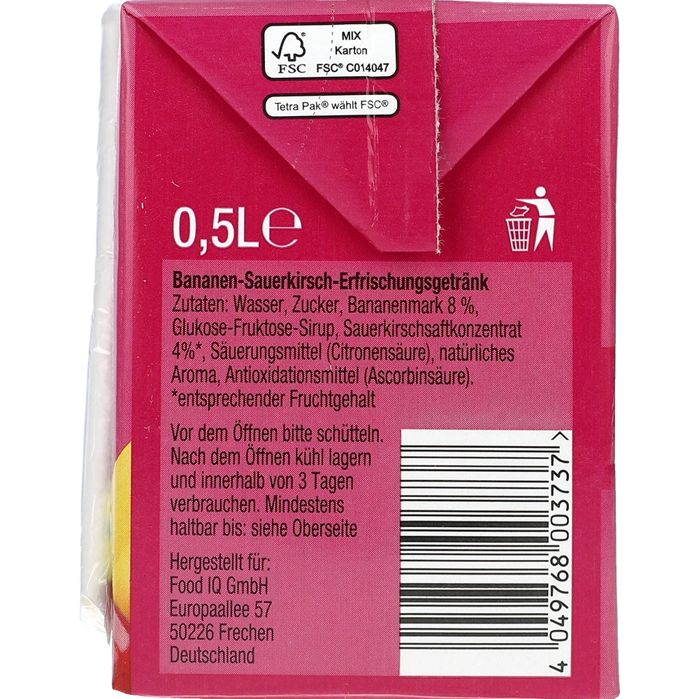 QV Durstlöscher Banane-Sauerkirsch