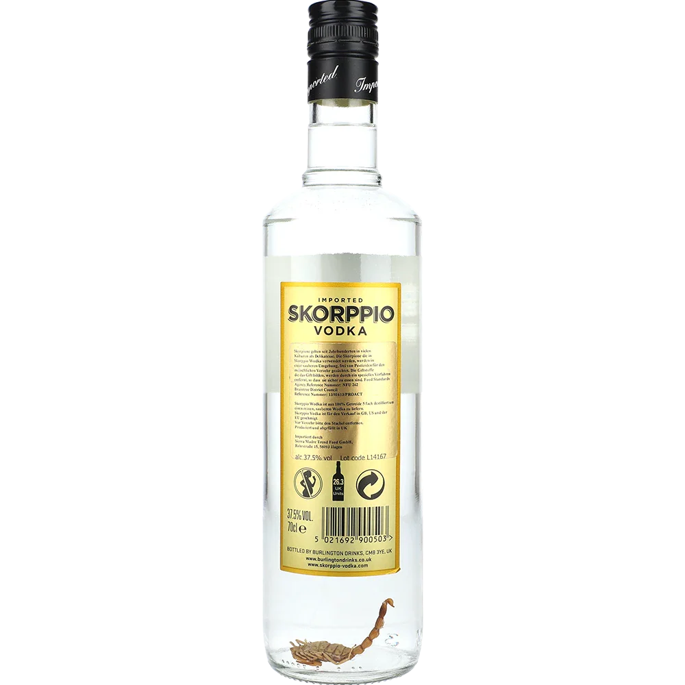 Skorppio Vodka with Scorpion