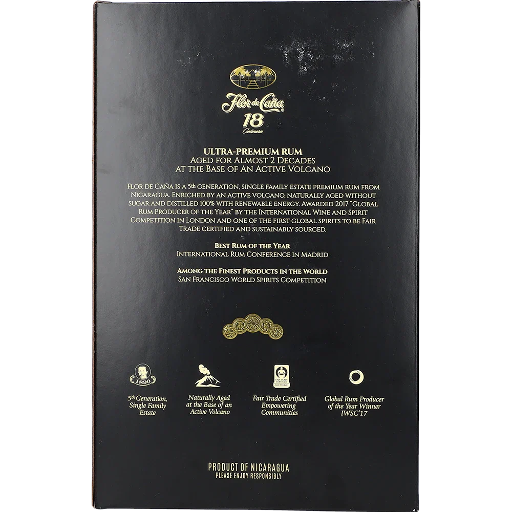 Flor de Caña Centenario Gold 18 år