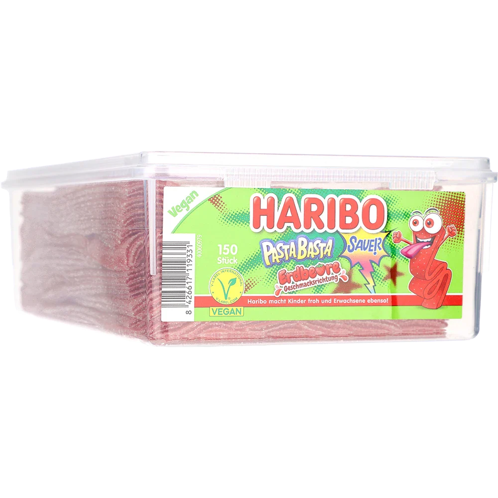 Haribo DE Pasta Basta Jordbær Sur