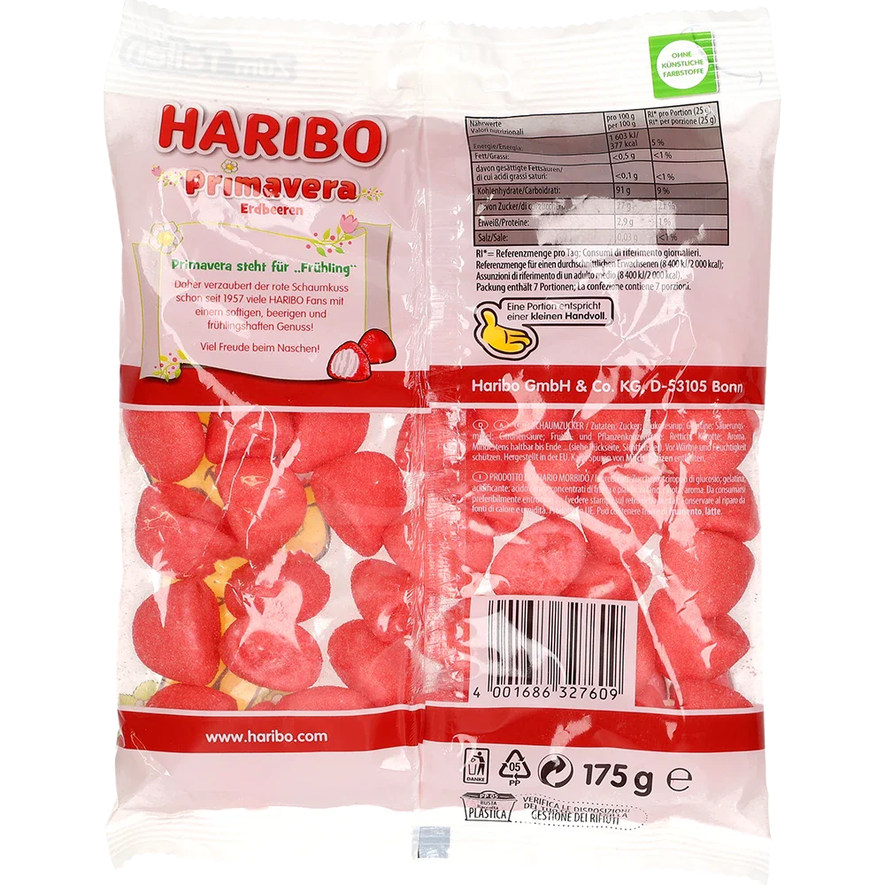 Haribo DE Primavera Jordgubbar
