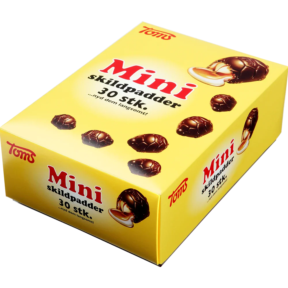 Toms Mini Skildpadder Mørk Chokolade 30 stk
