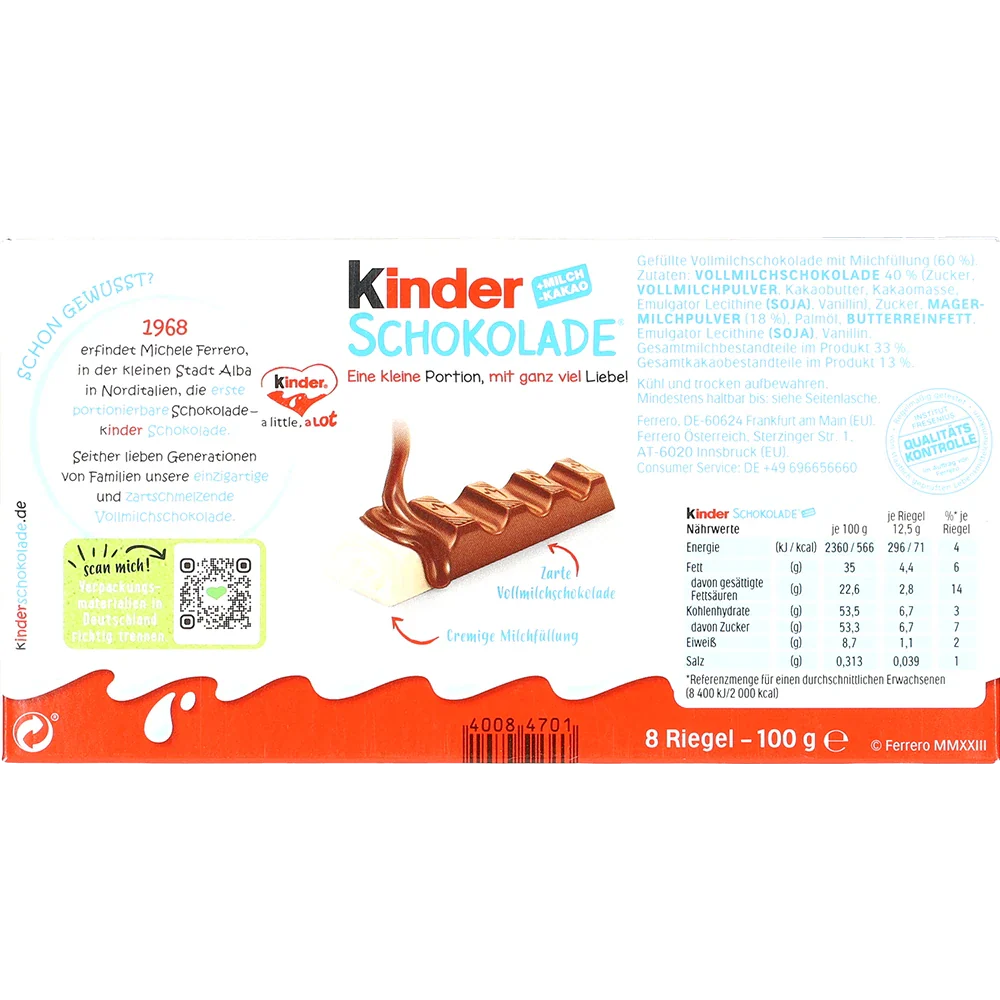 Ferrero Kinder Chokolade