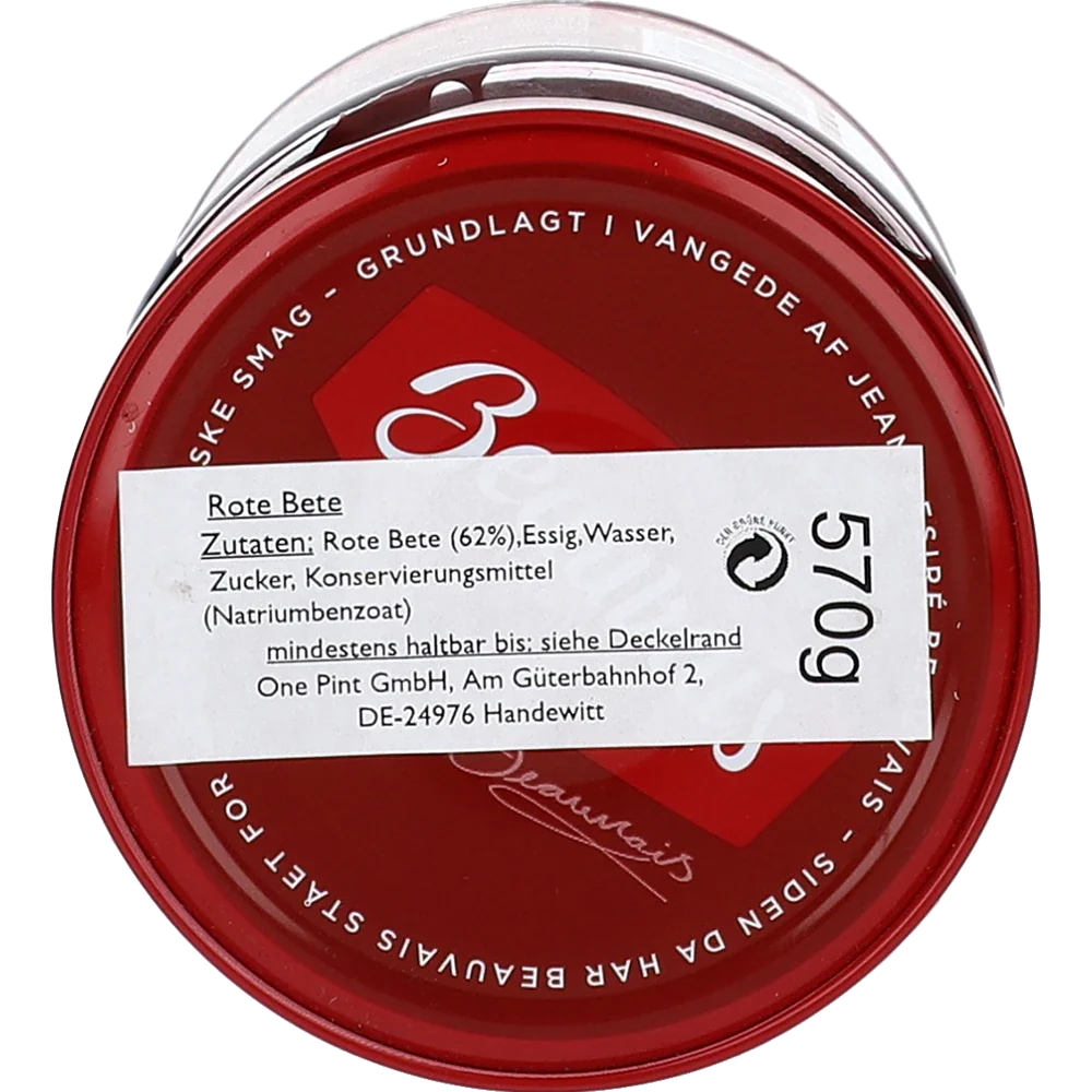 Beauvais Rote Beete