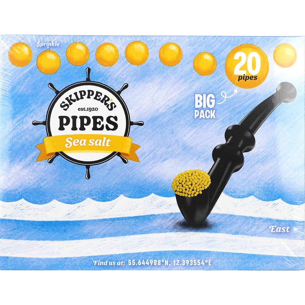 Malaco Skippers Pipes Havsalt