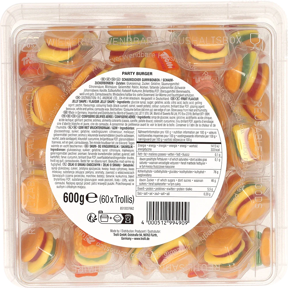 Trolli Mini Burger 60-pack
