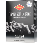 Halva finsk mjuk lakrits Original söt