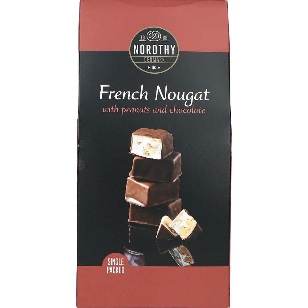 Nordthy Fransk Nougat mjölkchoklad och jordnötter