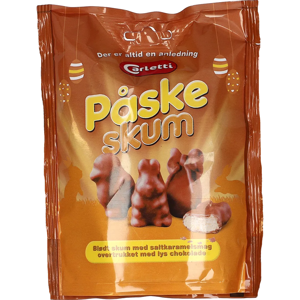 Carletti Påskeskum Salt Karamell med ljus Vekao