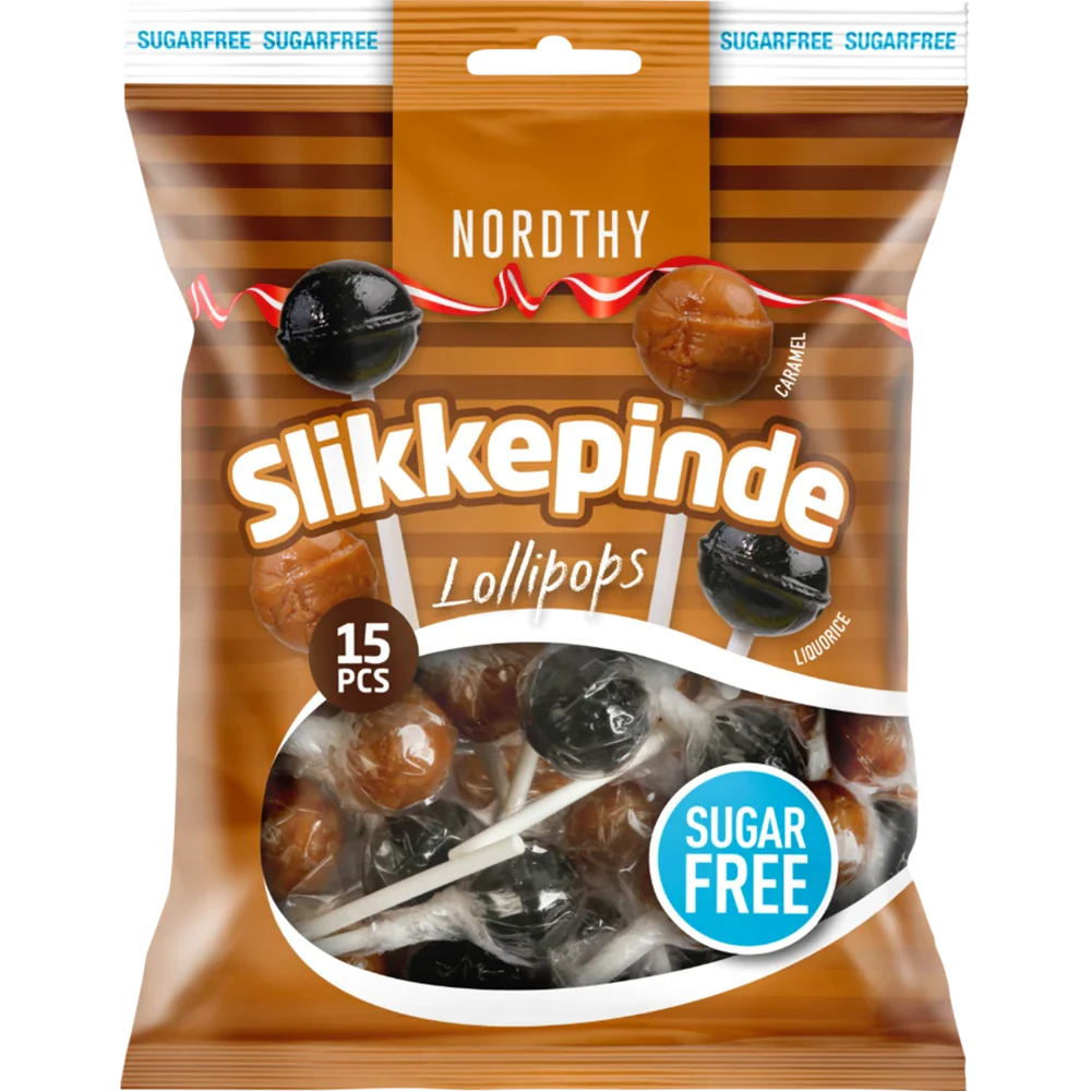 Nordthy klubbor sockerfria, 2 sorter