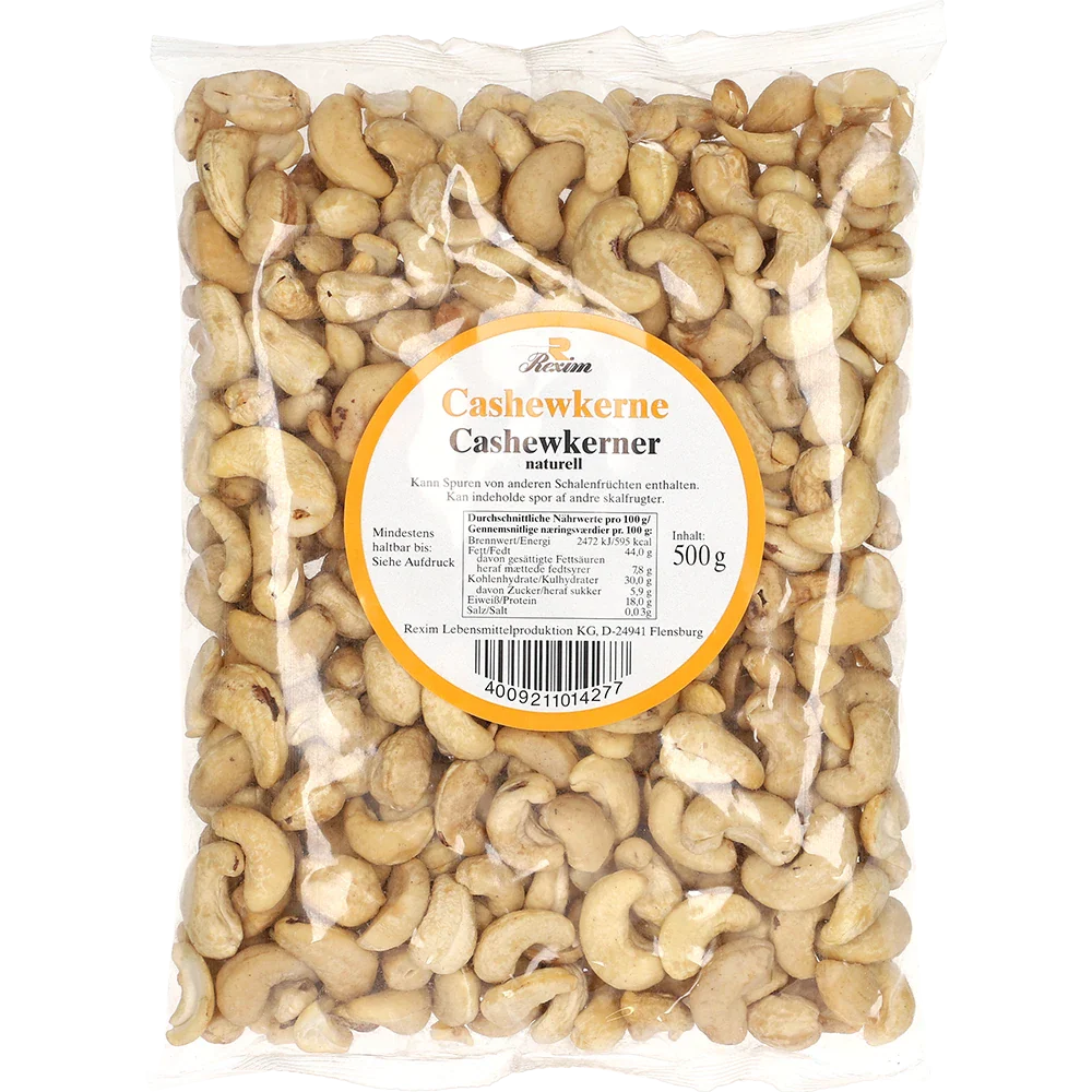 Rexim Cashewnødder Naturel, 500G