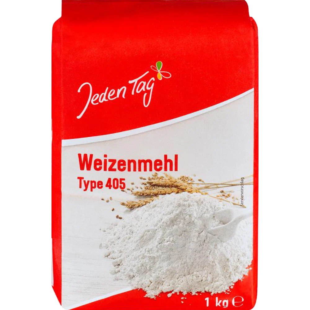Jeden Tag Weizenmehl