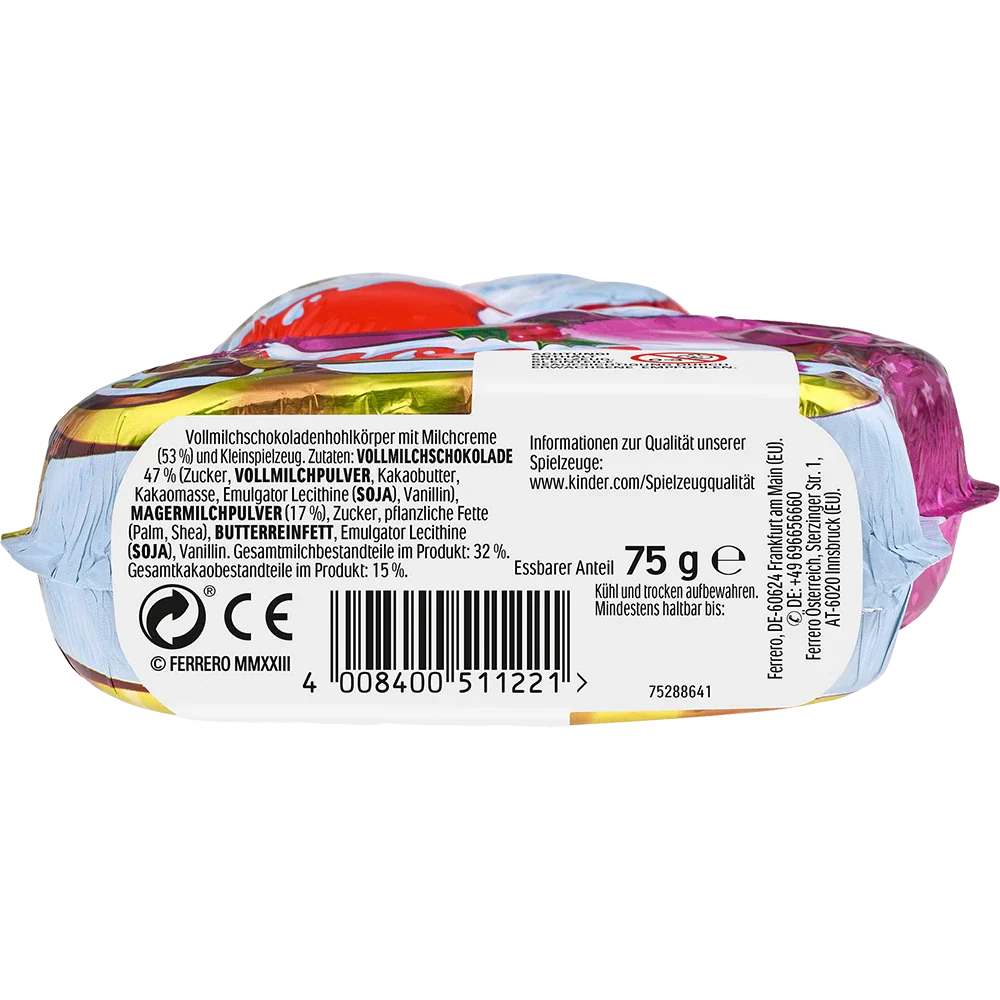 Ferrero Kinder Rosa Julemand med overraskelse
