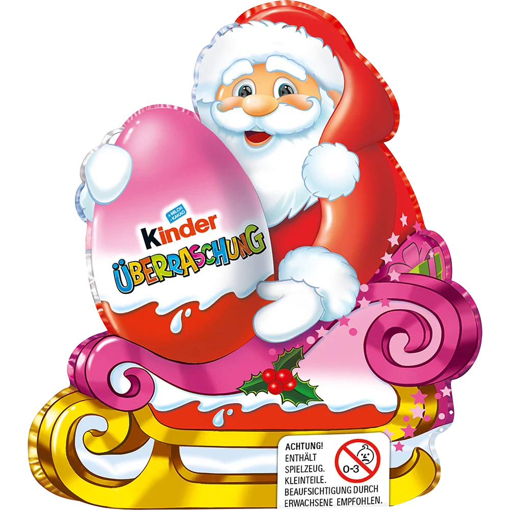 Ferrero Kinder Rosa Julemand med overraskelse