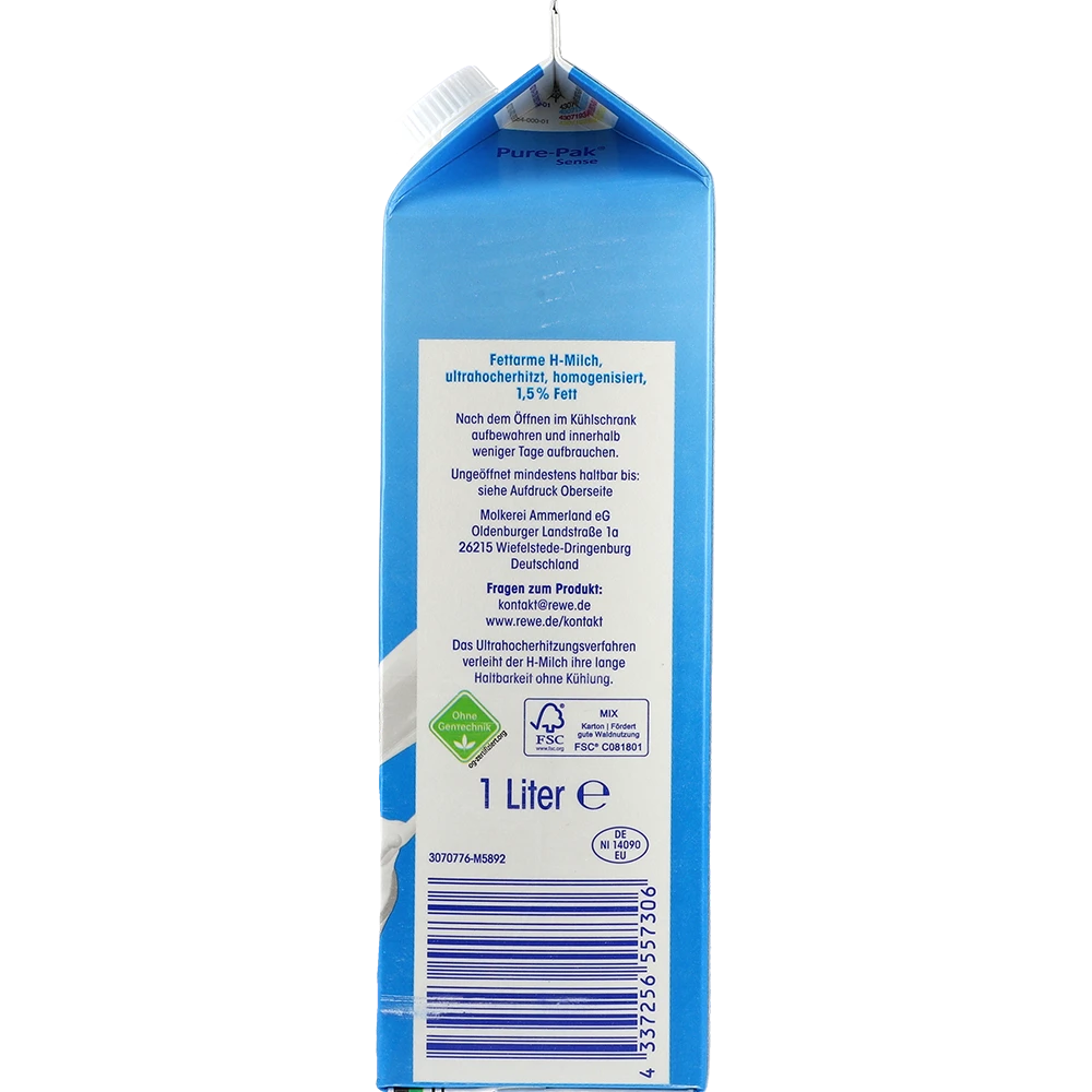 ja! H-Milch Gvo-Frei 1,5%