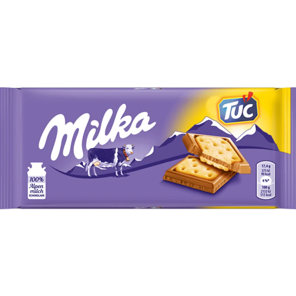 Mondelez Milka Plade Alpenmælk & TUC