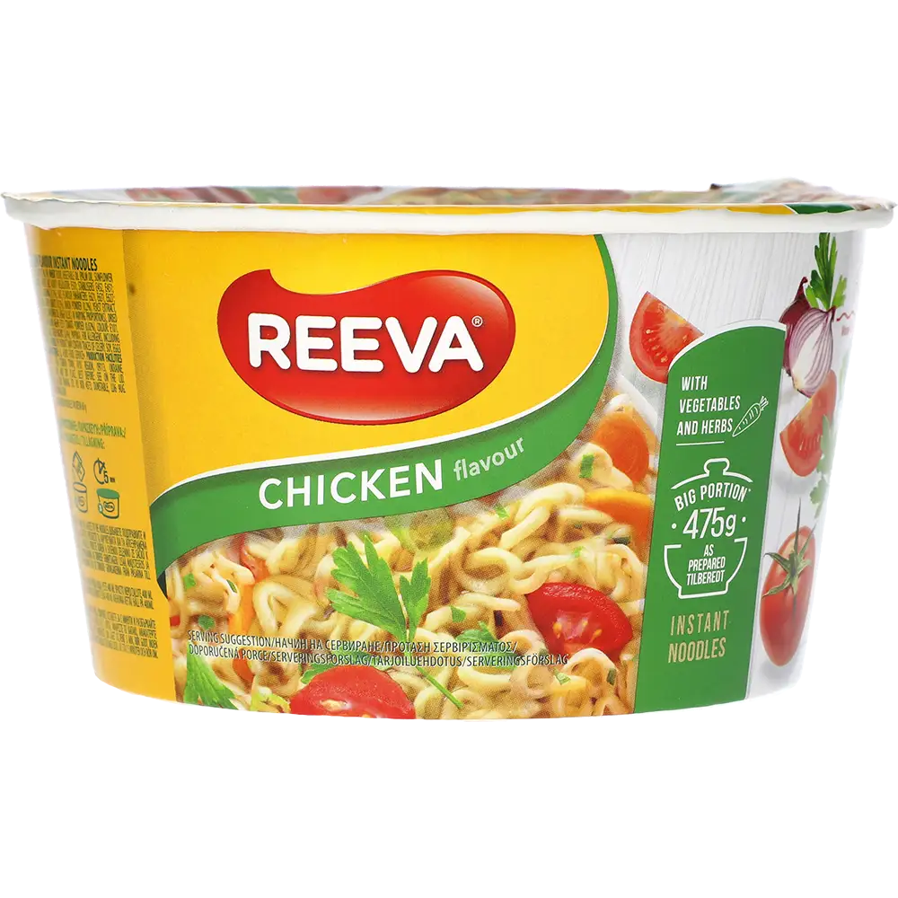 Reeva Big Bowl Instantnudlar Grönsak
