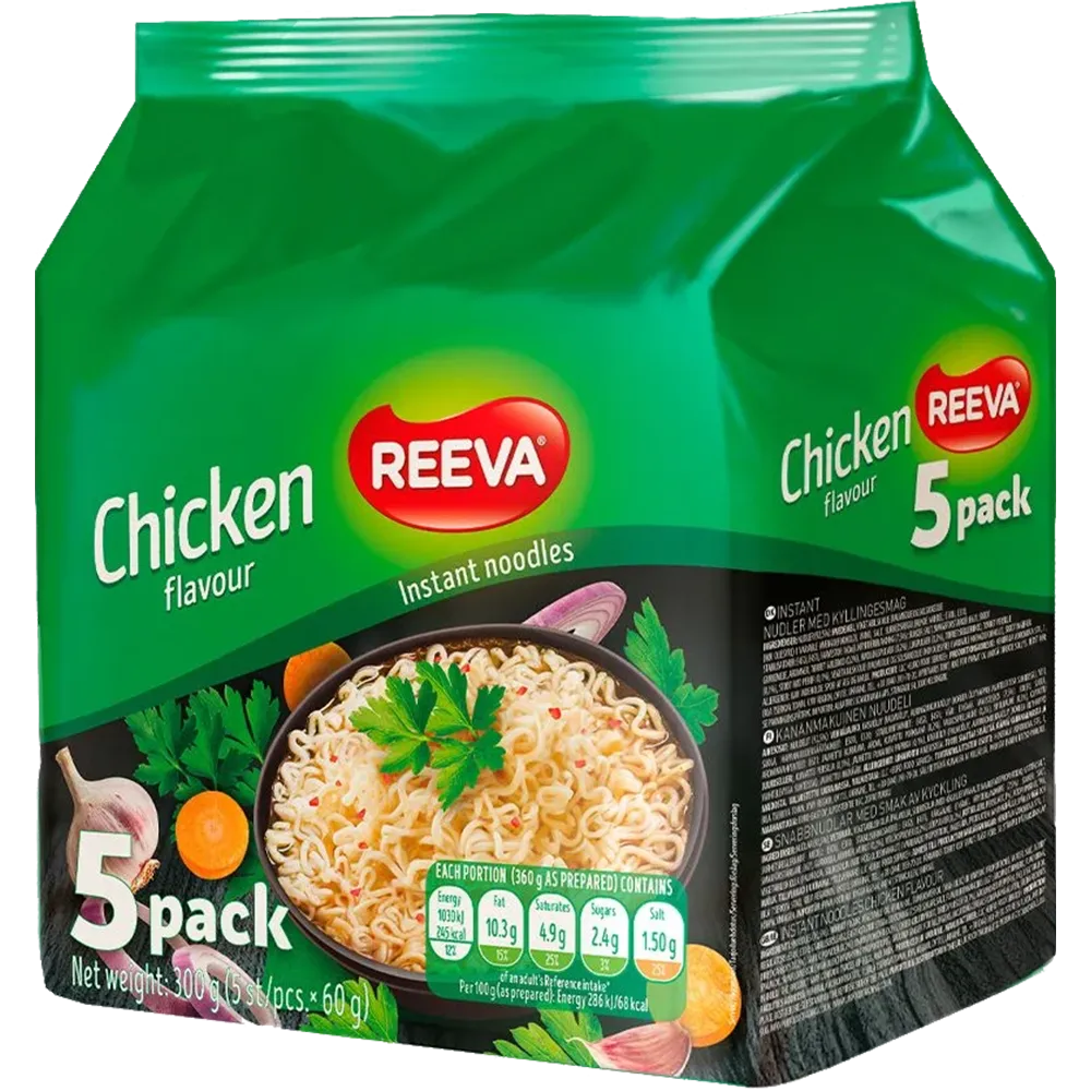 Reeva Nudlar Kyckling 5-pack