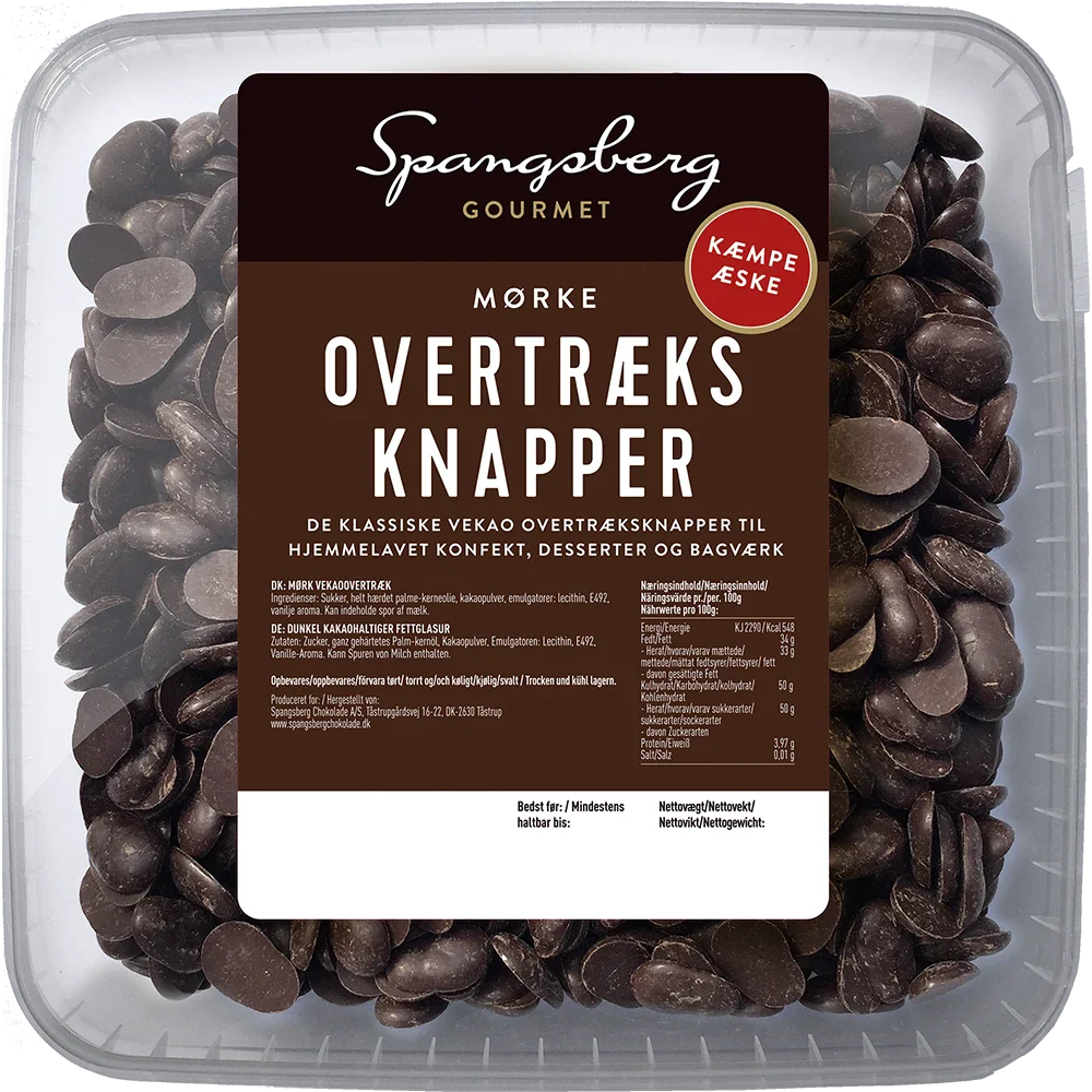 Spangsberg Overtrukne Knapper mørk