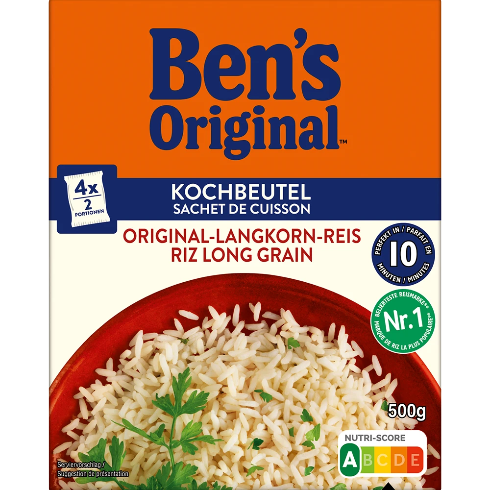 Ben's Original Langkorn-Reis 10 Min im Kochbeutel
