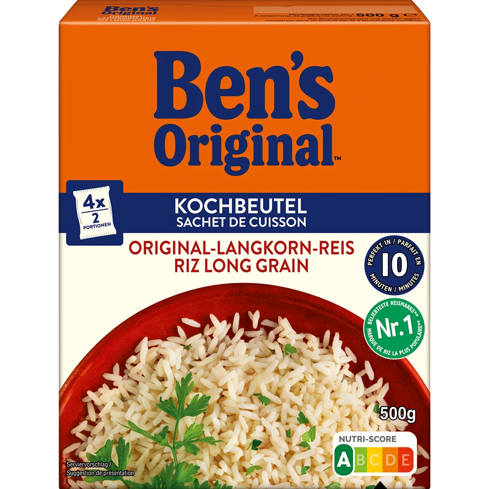 Ben's Original Langkorn-Reis 10 Min im Kochbeutel
