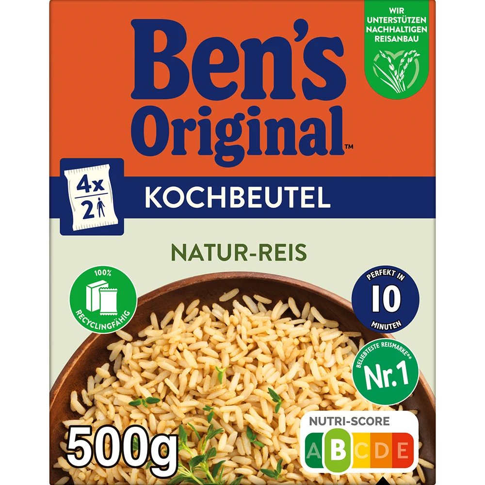 Ben's Original Natur-Reis 10 Min im Kochbeutel