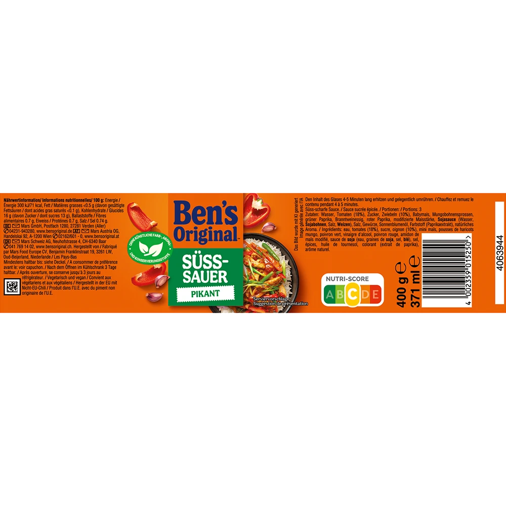 Ben's Original Sauce Süss-Sauer pikant