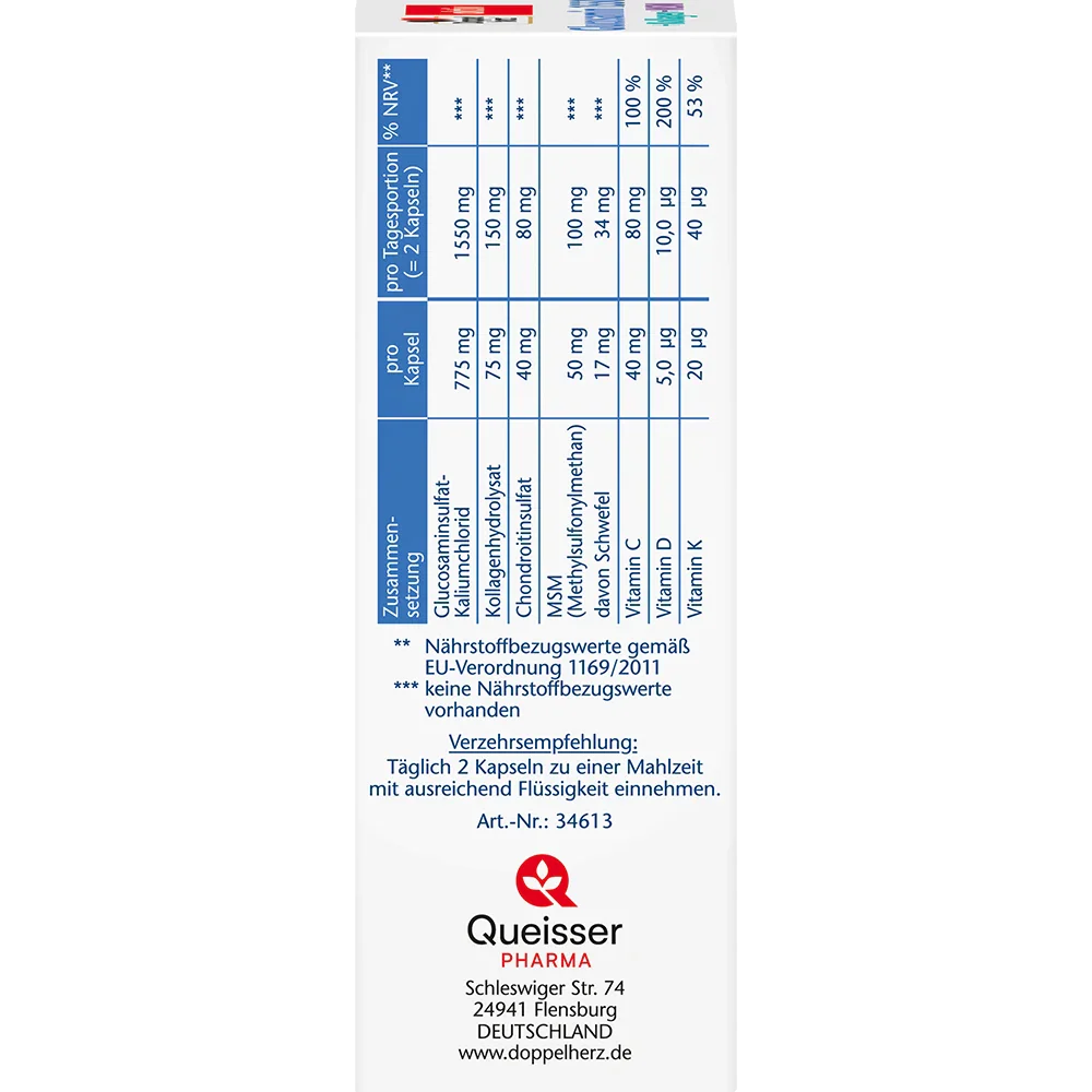 DH Glucosamin 1600+Kollagen+MSM Kps.