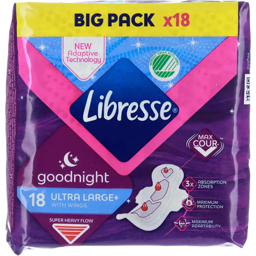 Libresse Maxi Night Ultra Large+ Vinge Storpack