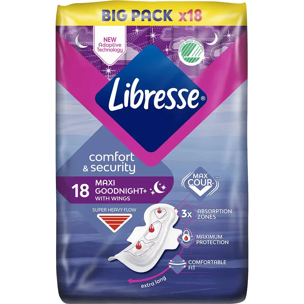 Libresse Maxi Night Wing Storpakke