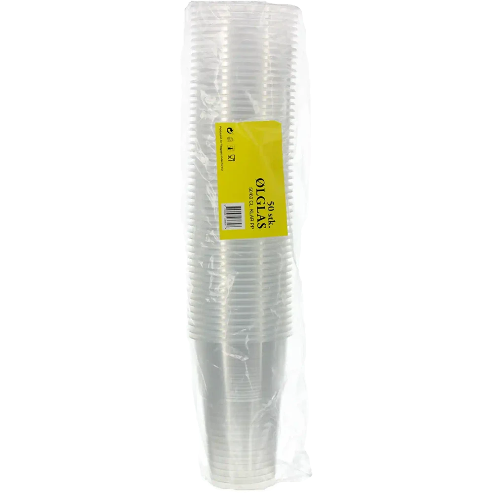 Beer Glasses 50 pcs. 50/60cl Clear PP