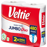 Veltie Køkkenrulle Jumbo Duo 2x240 ark 2-lags