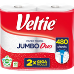 Veltie Køkkenrulle Jumbo Duo 2x240 ark 2-lags