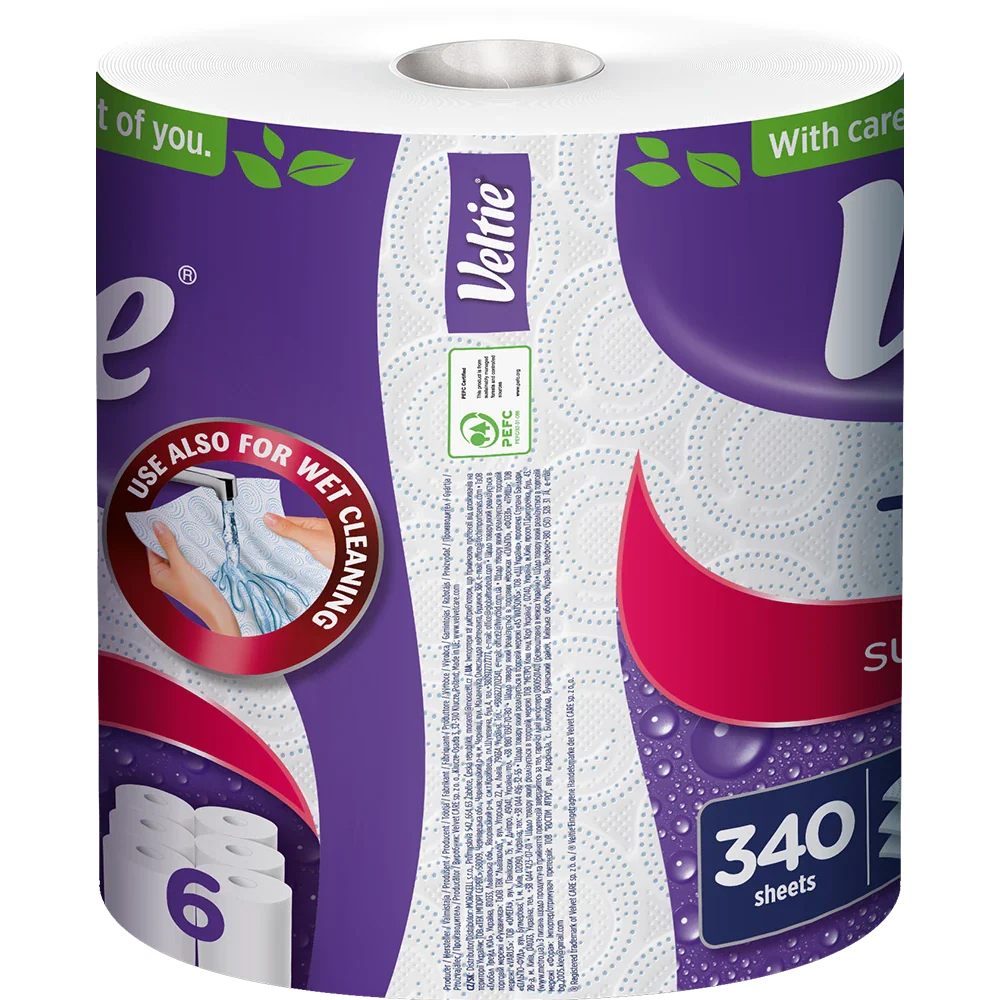 Veltie Küchenrolle Turbo 1x340Blatt 3lg