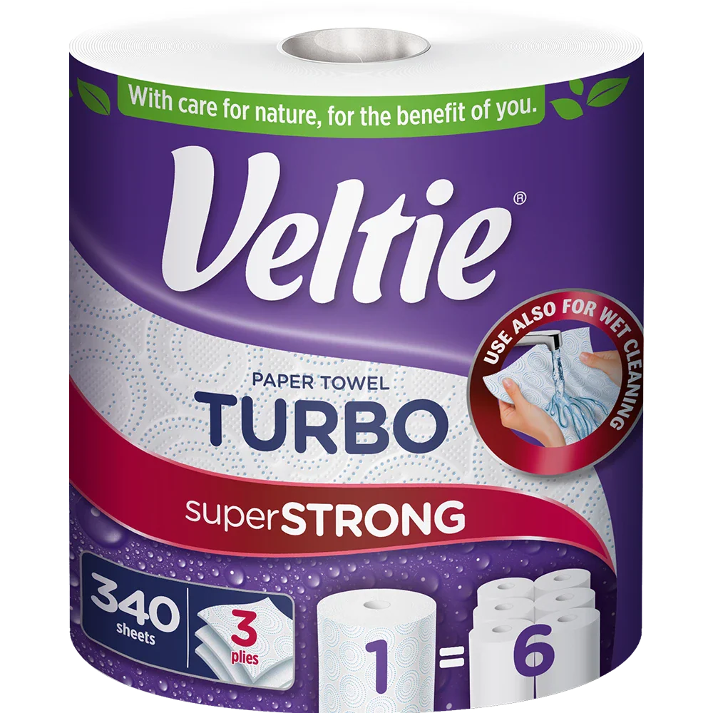 Veltie Küchenrolle Turbo 1x340Blatt 3lg