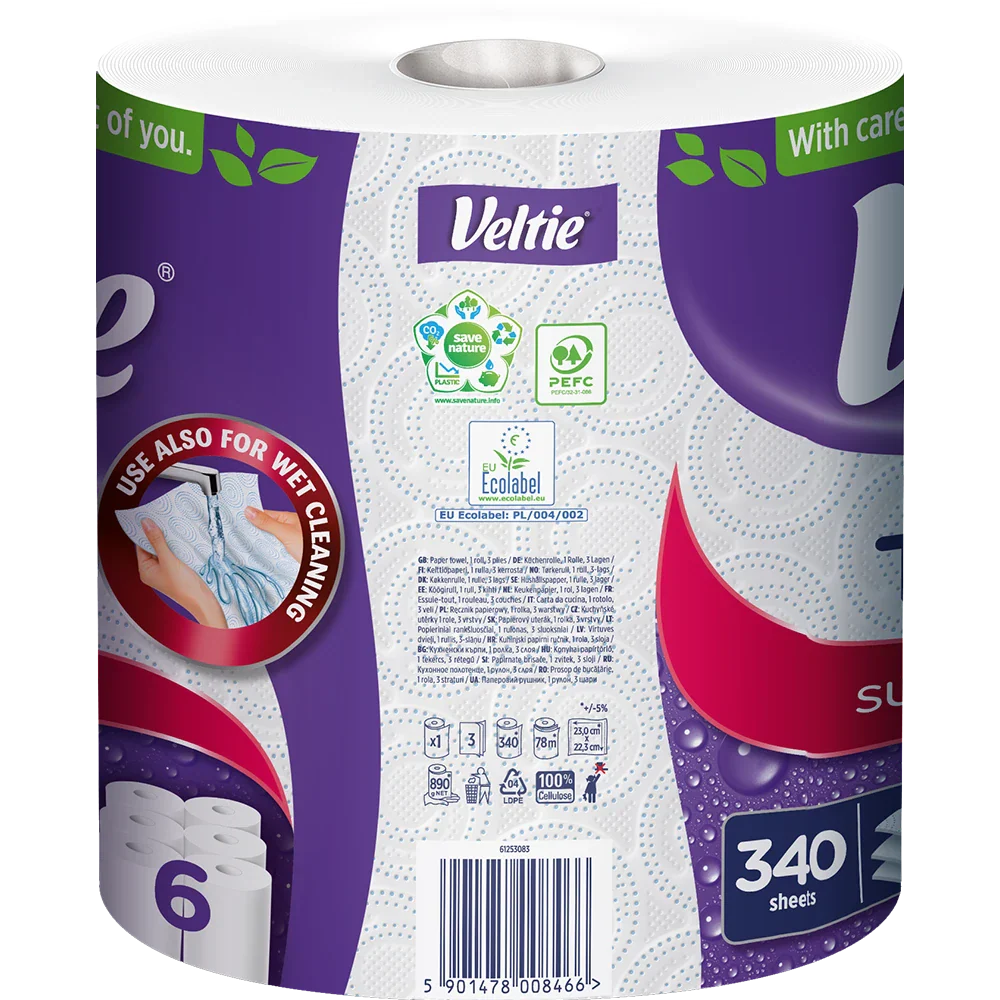Veltie Küchenrolle Turbo 1x340Blatt 3lg
