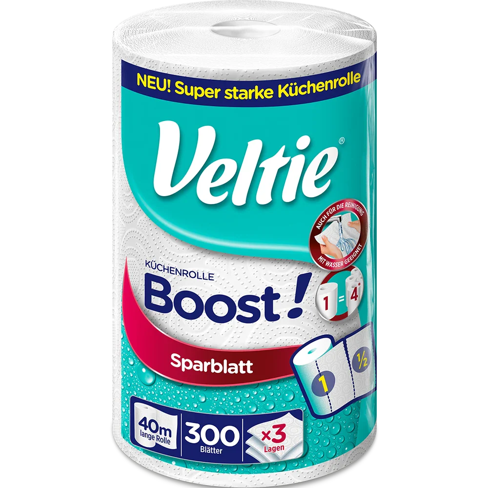 Veltie Hushållspapper Boost 1x150ark 3-lager