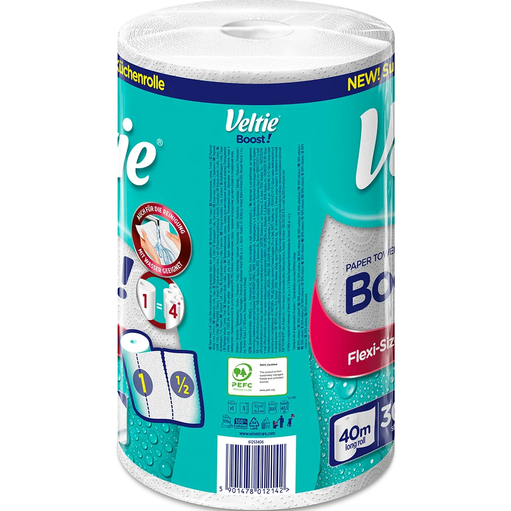 Veltie Hushållspapper Boost 1x150ark 3-lager