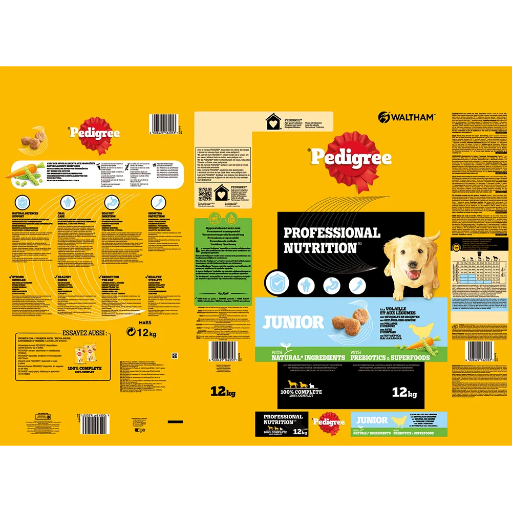 Pedigree PN Junior Fjerkræ og Grøntsager
