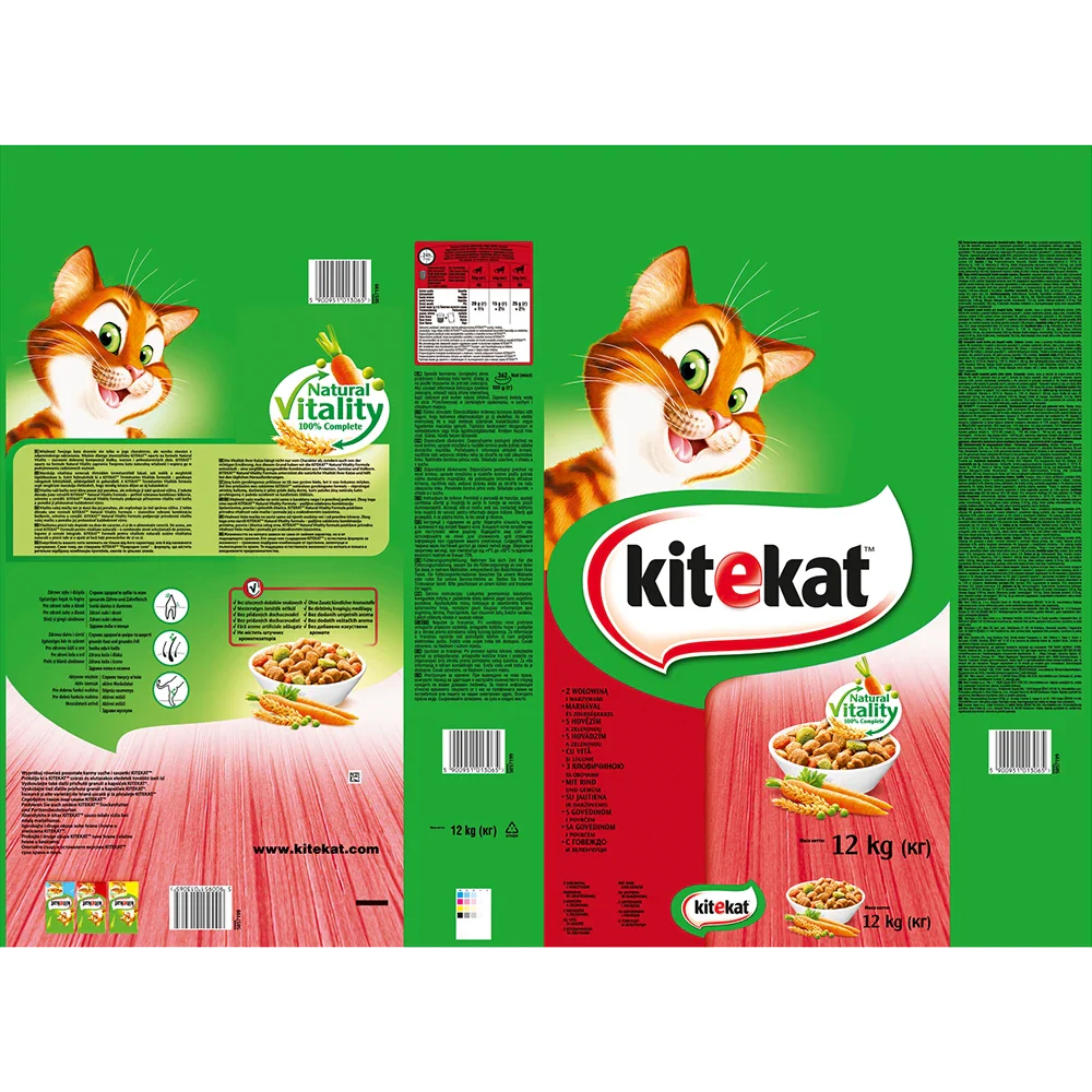 Kitekat Trocken mit Rind & Gemüse