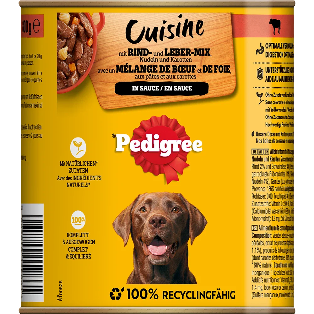 Pedigree Nötkött, Nudlar i sås